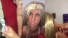 fiquei sozinha ca loira sacada da minha inteada ( sex toy ) ( sex doll )