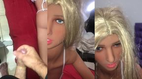 fiquei sozinha ca loira sacada da minha inteada ( sex toy ) ( sex doll )