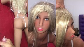 fiquei sozinha ca loira sacada da minha inteada ( sex toy ) ( sex doll )
