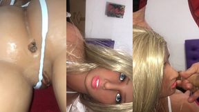fiquei sozinha ca loira sacada da minha inteada ( sex toy ) ( sex doll )
