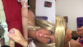 fiquei sozinha ca loira sacada da minha inteada ( sex toy ) ( sex doll )