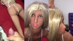 fiquei sozinha ca loira sacada da minha inteada ( sex toy ) ( sex doll )