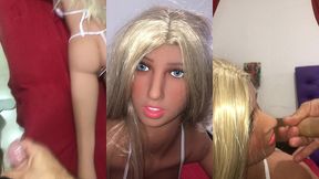 fiquei sozinha ca loira sacada da minha inteada ( sex toy ) ( sex doll )