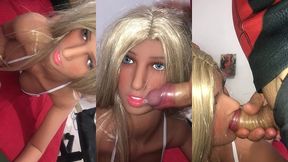 fiquei sozinha ca loira sacada da minha inteada ( sex toy ) ( sex doll )