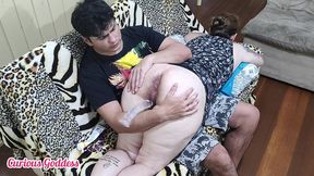 curious goddess - anal amateur my husband s friend came to train my ass to be open for fucking, he stuck his dick in and filled it with cum part 3