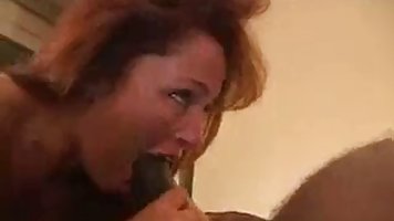 Amateur busty redhead MILF cheats on her hubby with BBC