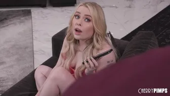 Petite Blonde Haley Spades Sells Stepdad's Stuff and Gets Roughly Fucked After Confrontation