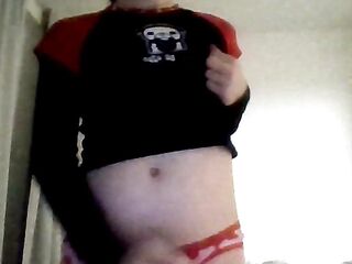 Goth beauty plays with her hard jock