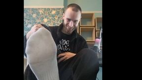 You lose the game - you worship my smelly socked feet!