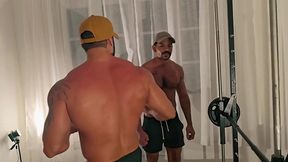 chamei o amigo pra treinar mas o puto queria mesmo era pegar no meu ferro. - completo