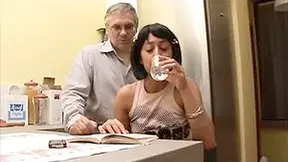 My Stepfather Is Greedy For My Young Pussy!
