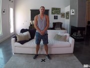 He Wants To Be A Pornstar! Blue Eyed Hunk Is Eager To Start His New Career