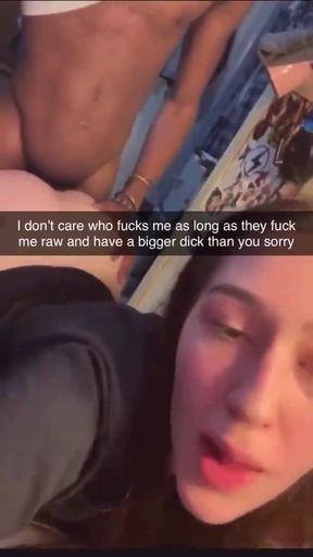 Slutty amateur takes BBC in cheating cuckold scene