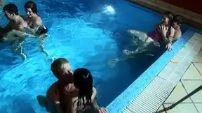 student 18+ fuckfest in the pool