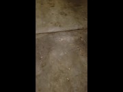 Masterbating with the garage door open late evening! Stopped when neighbors walked up:) public twink