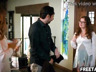 Leana Lovings Invites Her Trainer To Assist Her With Homework