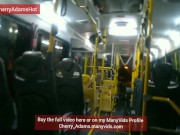 BlowJob on The Bus Ends At The Street - Really Risky Public - Cherry Adams
