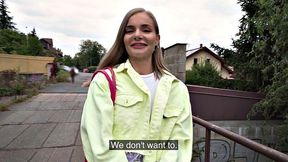 Picked up babe banged doggystyle for cash outdoors