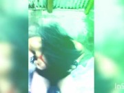 Gorda transexual bailando poseída por el demonio