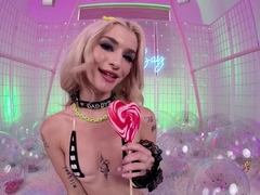 Swallowbay Petite blondie Emma Rosie taking my big dick