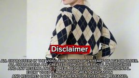 fue a una entrevista pero se quedo al ver que era un casting porno!!! deliciosa extranjera de culo grande entrega la cola para ser nueva actriz porno! [ai generated] - (premium)