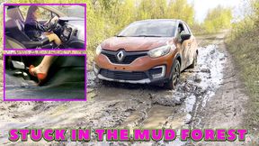 IRINA SECRETARY IS STUCK IN MUDDY IN THE FOREST 4K (real video) FULL VIDEO 16 MIN