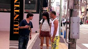 kaoruko wakaba takes two cocks in mmf threesome with facial cumshots