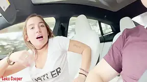 Sexy Teen 18+ Cant Wait To Fuck And Hops On While Driving 6 Min - Luke Cooper And Bailey Base