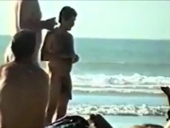 Str8 big dick on beach