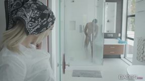 Blonde Siren Burns with Interracial Desire and Heat