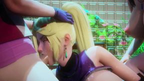 Naruto Futa Ino ravaged by Hinata and Sakura in XXX threesome