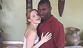 Christine Young Getting her tits fucked by a black man