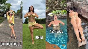 Sexy Bikini Tease on the Island