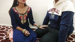 Sara Teaches Fucking to Stepbrother First Night in Hindi Audio