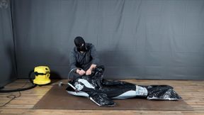 A killer whale at the beginning of its journey...Inflatable Whale Bondage