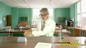 Daddy Richard Lennox does weird science experiments while farting