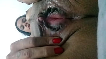 Hot Latina MILF Pamela Santos masturbates with big tits