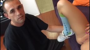 haley sweet facial cumshot on casting couch