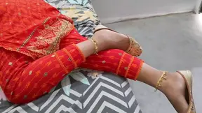 Beautiful Punjabi wife gets angry with her husband