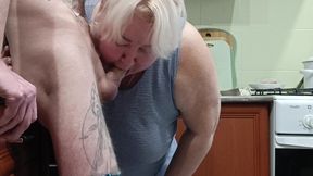 Spanked My Stepmom in the Ass Fucked in Her Mouth, Pussy and Cum in Her Mouth