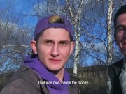 CZECH HUNTER 408 -  Twinks Flashing In Public Then Go To The Hotel For A Threesome