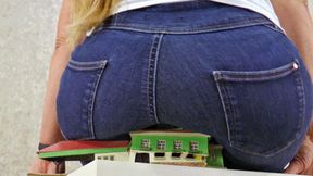 Small town sat flat by Lady Nora's denim ass