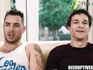 Ebony homo threesomed by str8 neighbors