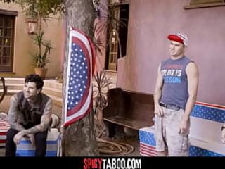 Hot stepfamily gangbang for 4th of July - Whitney Wright