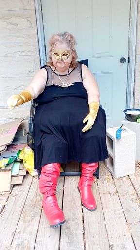 Bat Girl Is Taking a Smoke Break in Her