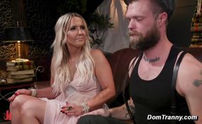 Shemale midnight foot and cock worship