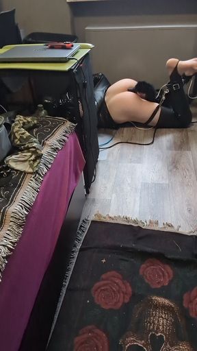 Chaising Wand in Bondage