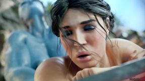 Ashley x Asari - Hardcore Mass Effect 3D Futanari Animation  Synthetic AI Content