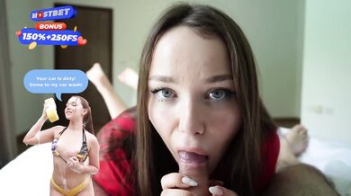 Best birthday present ever from a stepsister. Awesome blowjob