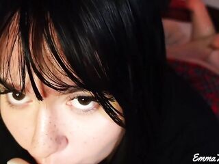 ASMR - Student angel makes u cum Moist Licking, Sucking, Jerking u off, Countdown, Pillow Humping, 3DIO - EmmaTASMR